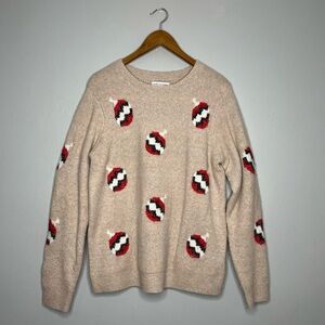 Cupcakes and Cashmere Christmas Ornament Bauble Knit Sweater